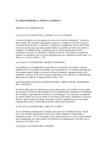 Música Litúrgica: Preguntas y Respuestas para Músicos