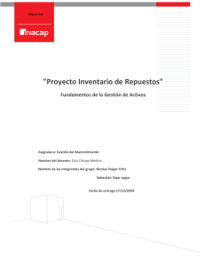 informe gestion inventario cabezal