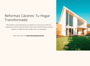 Reformas Cáceres - Tu Hogar Transformado