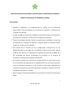 Formulario Constancia Experiencia Laboral SENA - Andamios