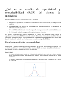 Estudio R&R: Repetibilidad y Reproducibilidad en Sistemas de Medición