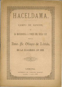 Haceldama: Masonería y Campo de Sangre en el Siglo XIX