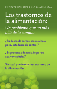 Los Transtornos de la Alimentación °Articulo°