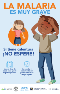 afiche sobre malaria