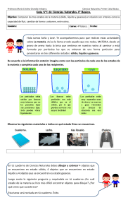 Guía de Ciencias Naturales: Estados de la Materia 4º Básico