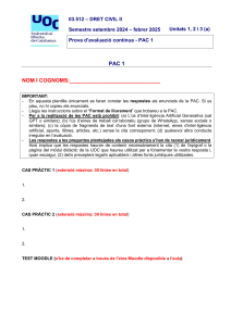 PAC Derecho Civil II - Plantilla de Evaluación