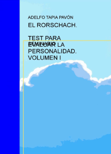 Test de Rorschach: Sistema Comprehensivo de Exner - Seminario