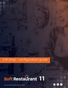 Gift shop configuration guide PARA SOFT RESTAURANT