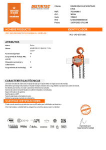 CERTIFICADO TECLE CADENA 3T