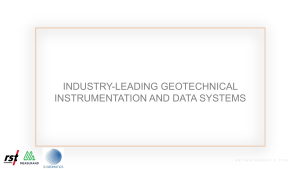 Geotechnical Instrumentation & Data Systems - RST Instruments