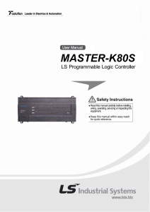 MASTER-K80S LS Programmable Logic Controller User Manual