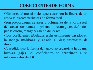 Coeficientes de Forma de Cascos de Buques