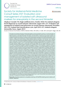 Isolated Soft Ultrasound Markers: Aneuploidy Evaluation