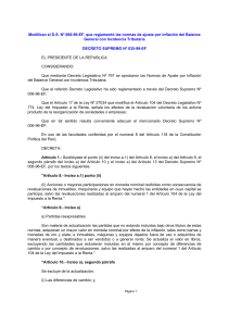 DECRETO SUPREMO N° 035-99-EF Modifican el D.S. N° 006-96 ef