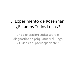 Presentacion Experimento Rosenhan Actualizada