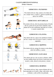 Calentamiento Funcional: Ejercicios Primer Trimestre