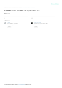 Fundamentos de Comunicacion Org 2022