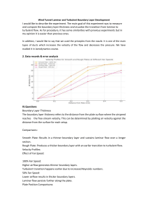 Wind Tunnel Boundary Layer Experiment: Laminar & Turbulent Flow