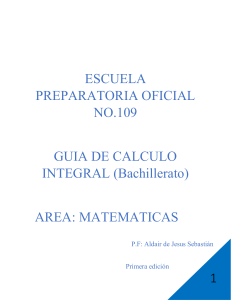 Guía de Cálculo Integral para Bachillerato