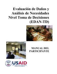 Manual EDAN-TD: Evaluación de Daños y Análisis de Necesidades