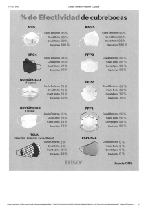 TIPOS DE MASCARILLAS