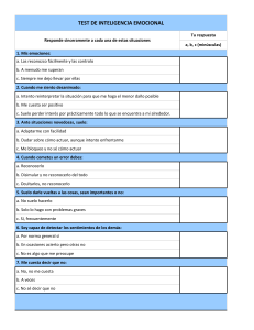 TEST DE INTELIGENCIA EMOCIONAL