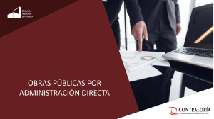 1. Exposición Obras por Administración Directa