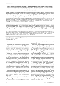  Impact of sleep quality on anthropometric profile in school-age children from a sports academy