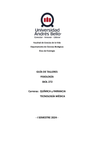 Guía de Talleres Fisiología BIOL 272 - UNAB