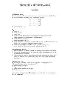 Algebra Matrices