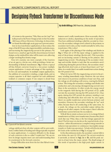 Designing Flyback transformers