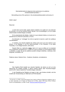 198. Dismantling some of the opinions in the simultaneist/temporalist controversy (I) – 198. Desmantelamiento de algunas de las opiniones en la polémica simultaneísta/temporalista –I