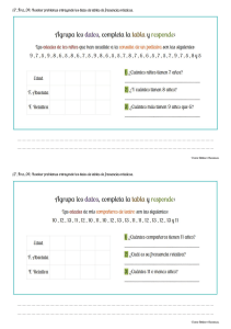 EJERCICIOS DE FRECUENCIA ABSOLUTA Y RELATIVA