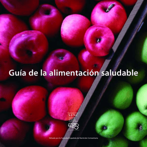 Guía de Alimentación Saludable Sociedad Española de Nutrición Comunitaria