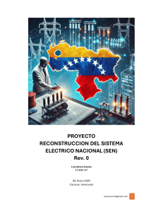 Portafolio Sistema Electrico Nacional Venezolano 2025 - 2035