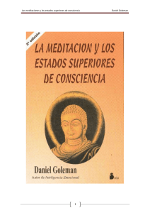 Meditación y Consciencia: Daniel Goleman