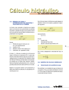 CALCULO HIDRAULICO