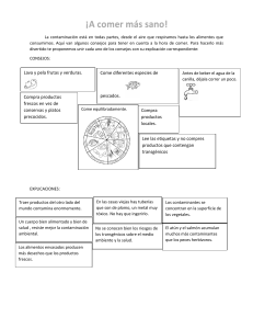 "¡A comer más sano!" Actividad de comprensión para primer año de secundaria