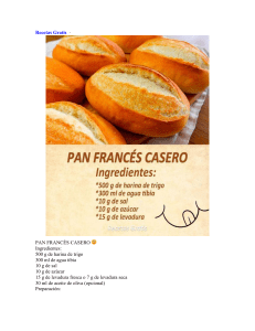 Receta de Pan Francés Casero: Ingredientes y Preparación