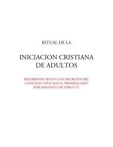 Ritual Iniciacion Cristiana