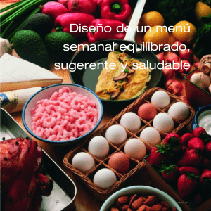 Dieta menú saludable