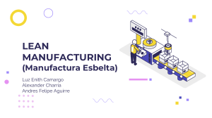 Manufactura Esbelta: Principios y Herramientas Lean