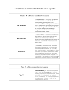 Enfriamiento de Transformadores: Métodos y Tipos