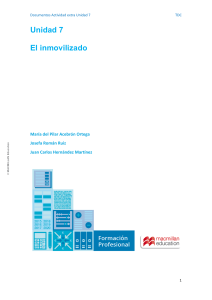 Actividad Inmovilizado: Facturas, Cheques y Asientos Contables