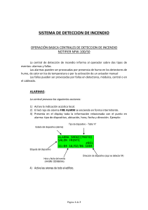 Operación del Sistema de Alarma Contra Incendios Notifier NFW-100/50