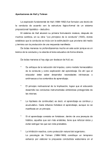 Hull y Tolman: Contribuciones al Conductismo y Aprendizaje