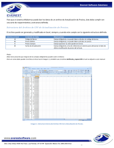 Manual de Archivo CSV de Actualización de Precios eMaksimus