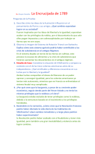 La Revolución Francesa: Prueba sobre la Encrucijada de 1789