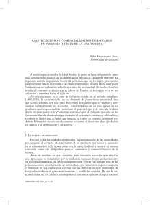 Abastecimiento y comercialización de la carne en Córdoba a fines de la Edad Media