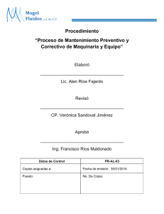 Procedimiento Mantenimiento Preventivo y Correctivo